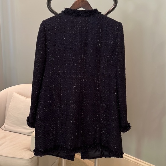 Gorgeous navy long jacket /topcoat by Gumps - Picture 2 of 6